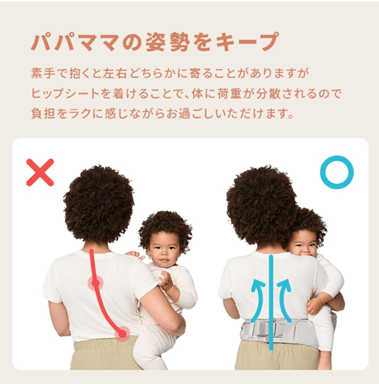 パパママの姿勢をキープ